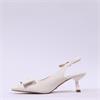 Una Healy Bubble Pop Bow Slingback Heel - Cream